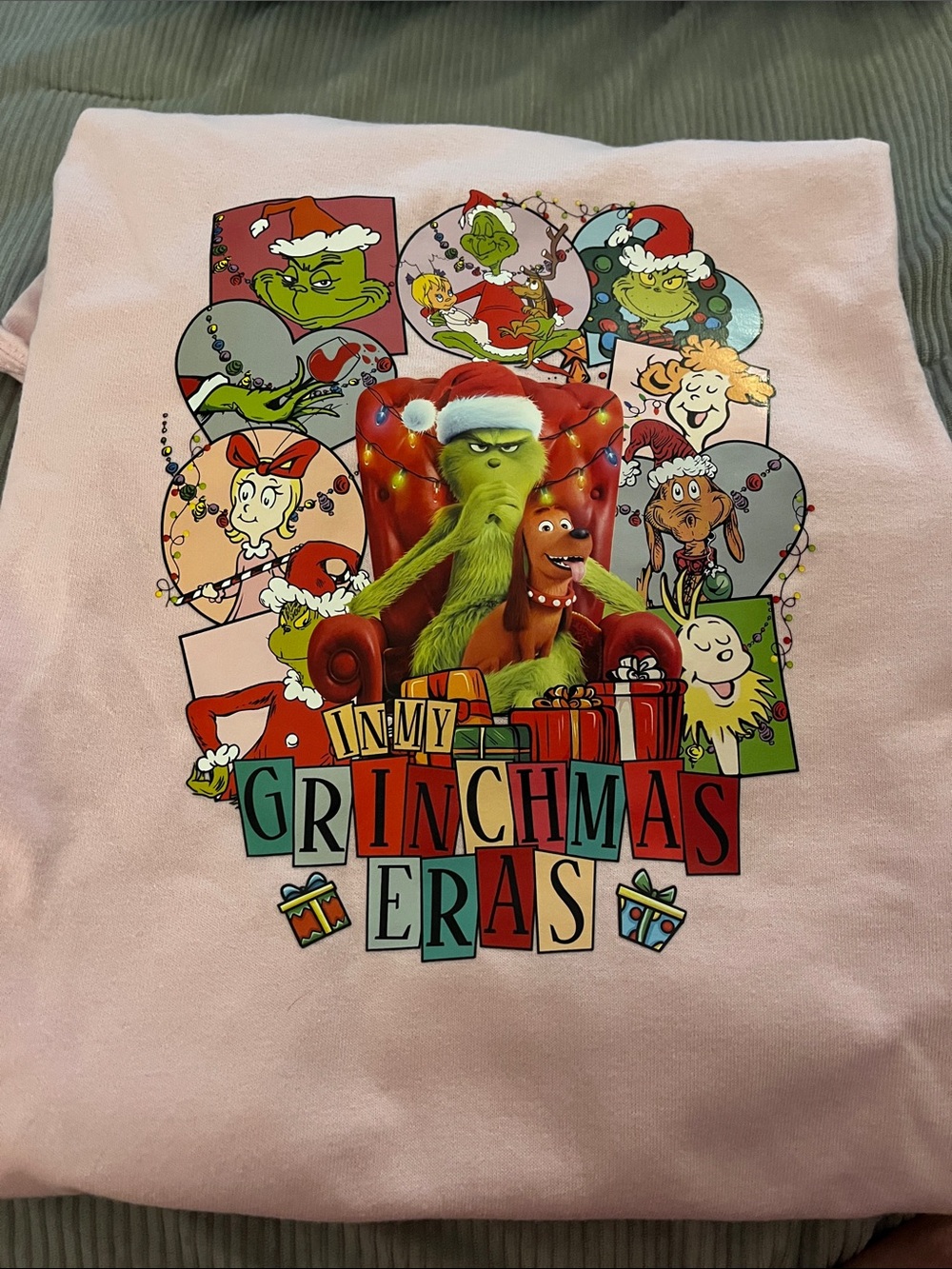 Pink Grinch Graphic Short Sleeve Tee